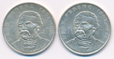 1994. 200Ft Ag 'Deák' (2x) T:AU,XF patina, kis karc Adamo F13.1