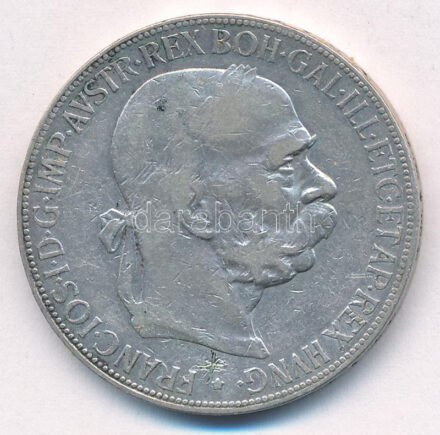 Ausztria 1900. 5K Ag 'Ferenc József' T:F karc Austria 1900. 5 Corona Ag 'Franz Joseph' C:F scratch Krause KM#2807