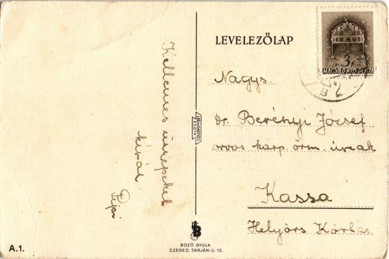 Boldog Magyar Karácsonyt! / Hungarian Christmas greeting card s: Bozó (fa) - Image 2