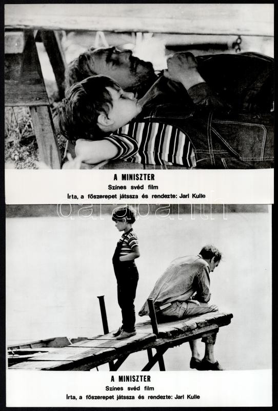 cca 1989 előtt készült ,,A miniszter' című svéd film jelenetei és szereplői, 15 db vintage produkciós filmfotó, ezüst zselatinos fotópapíron, 18x24 cm - Image 2