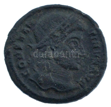 Római Birodalom / Siscia / I. Constantinus 320. AE Follis bronz (2,58g) T:XF patina Roman Empire / Siscia / Constantine I 320. AE Follis bronze 'CONST-ANTINVS AVG / VIRTVS EXERCIT - VOT XX - delta SIS dot' (2,58g) C:XF patina