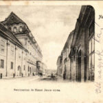 1902 Nagyszombat, Tyrnau, Trnava; Seminarium és Simor János utca. F. Richter kiadása / street, school (apró szakadás / tiny tear)