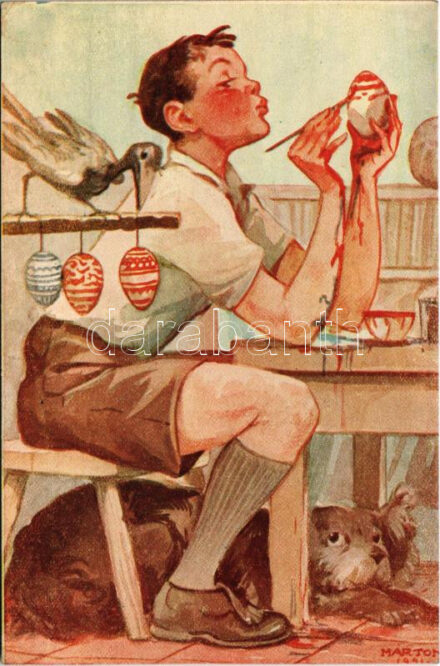 Kiadja a Márton L.-féle Cserkészlevelezőlapok Kiadóhivatala / Hungarian boy scout art postcard s: Márton L. (EK)