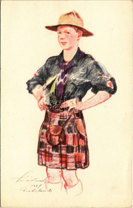 Skót cserkész. Kiadja a Magyar Cserkészszövetség / Scottish Boy Scout. Boy Scouts International Bureau s: Márton L.