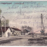 1918 Ceglédbercel, vasútállomás, 221. sz. őrház. Gyeness István kiadása