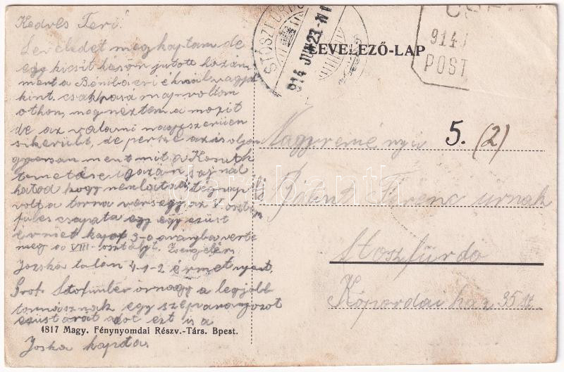 1914 Csemő (Véghtelep), pályaudvar HÉV IV.osztályú felvételi épülete, vasútállomás (megszűnt) (EB) - Image 2