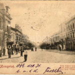 1899 (Vorläufer) Nyitra, Nitra; Tóth Vilmos utca, Richter Károly üveg raktára / street, glass warehouse shop (Rb)