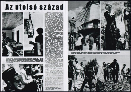 cca 1967 A Velencei-tó partján, Sukorón forgatták ,,Az utolsó század' című filmet, egyik kelléke volt a 100 m3 fából felépített szélmalom, amely csak a forgatás ideje alatt létezett; a tételben szereplő 4 db modern nagyítás az