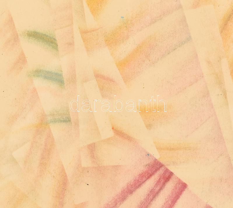Ruzicskay György (1896-1993): Absztrakt kompozíció. Vegyes technika, papír, jelzett, üvegezett fakeretben, 50x70 cm / mixed technique on paper, signed, framed - Image 2