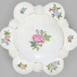 Herendi Eton mintás porcelán hamutál. Kézzel festett, jelzett, kopással. d:15 cm