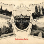 Százhalombatta, Százhalom-Batta; Bíró-kastély és kert részletek. Art Nouveau