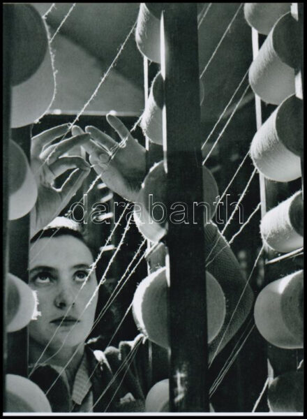 cca 1939 Szabó Lajos (?-?) újpesti fotóművész hagyatékából 1 db modern nagyítás (Ezer szál), 21x15 cm