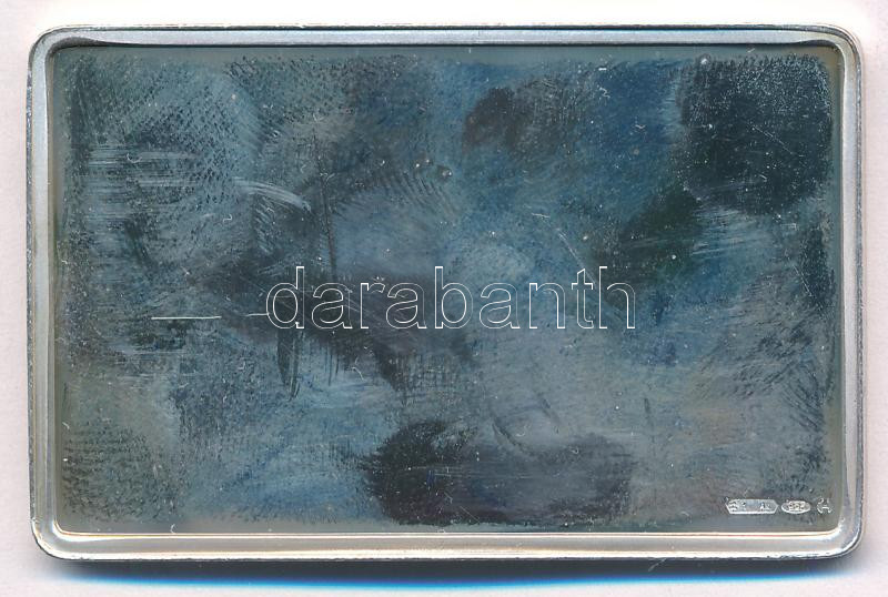 DN 'Bécs' jelzett Ag plakett tanúsítvánnyal (25g/0.925/50x32mm) T:PP fo. - Image 2