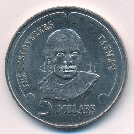 Új-Zéland 1992. 5$ Cu-Ni 'Abel Tasman' T:BU New Zealand 1992. 5 Dollars Cu-Ni 'Abel Tasman' C:BU Krause KM#84