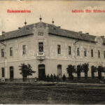 1910 Kunszentmárton, Lebovits Mór Körös szállodája saját portréjával (fl)