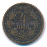 1868KB 4kr Cu T:VF,F ph. Adamo M7.1