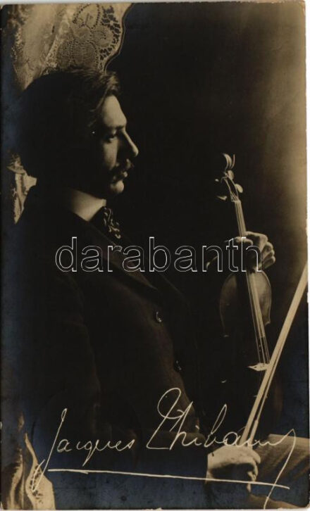 1907 Jacques Thibaud, French violinist (EK)