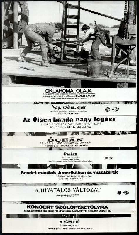 cca 1989 előtt készült külföldi filmekből egy-egy jelenet, 27 db vintage produkciós filmfotó, ezüst zselatinos fotópapíron, a használatból eredő (esetleges) kisebb hibákkal, 18x24 cm - Image 3