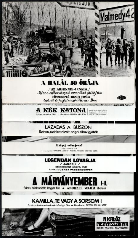 cca 1989 előtt készült külföldi filmekből egy-egy jelenet, 27 db vintage produkciós filmfotó, ezüst zselatinos fotópapíron, a használatból eredő (esetleges) kisebb hibákkal, 18x24 cm - Image 4