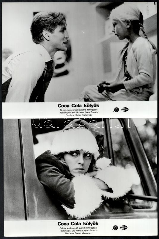 cca 1985 ,,Coca Cola kölyök' című ausztrál filmvígjáték jelenetei és szereplői, 8 db vintage produkciós filmfotó, ezüst zselatinos fotópapíron, a használatból eredő (esetleges) kisebb hibákkal, 18x24 cm - Image 2