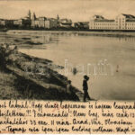 1902 Arad, Marospart, Igazságügyi palota / Mures riverside, palace of justice (EK)