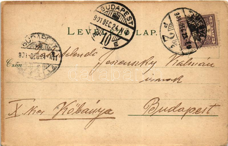 1901 Temesvár, Timisoara; Józsefvárosi zárda. Polatsek féle kiadása / Iosefin nunnery (EK) - Image 2