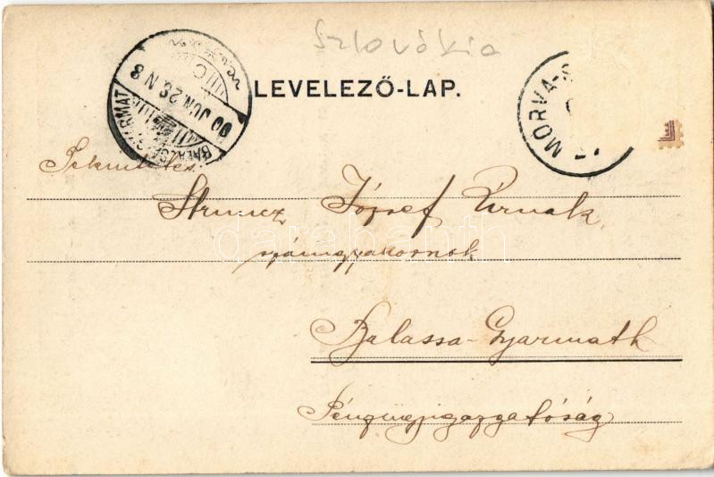 1900 Malacka, Malaczka, Malacky; Kolostor. Wiesner Alfréd kiadása / Kloster / cloister (EK) - Image 2