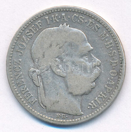 1895KB 1K Ag 'Ferenc József' T:F patina Adamo K5