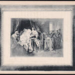 cca 1920-1930 Rendelőlap a II. Rákóczi Ferenc elfogatása című képhez, 14×9 cm - Image 2