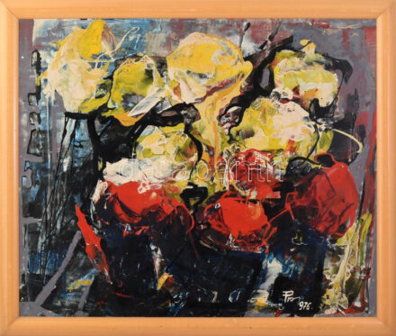 Prohászka Antal (1935-): Cím nélkül, olaj, farost 50x60 cm Jelzett, Keretben.