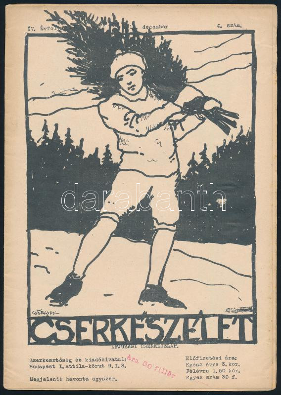 1917, 1918 A Cserkészélet 2 db felvágatlan száma - Image 2