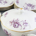 Bohemia porcelán étkészlet, matricás, jelzett, kis kopásnyomokkal - Image 2
