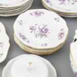 Bohemia porcelán étkészlet, matricás, jelzett, kis kopásnyomokkal - Image 3
