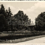 1941 Buziásfürdő, Baile Buzias; Parcul cu Izvorul Iosif / Park és József-forrás / spa, park, spring source (EK)