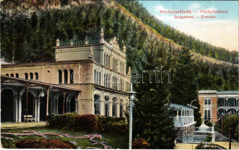 1916 Herkulesfürdő, Baile Herculane; Gyógyterem / Cursalon / spa, bath