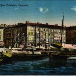1915 Fiume, Rijeka; Riva Cristoforo Colombo + 'K.u.K. Spitalszug No. 3.'