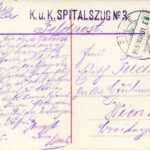 1915 Fiume, Rijeka; Piazza Adamich / square, Grand Hotel Europe + 'K.u.K. Spitalszug No. 3.' - Image 2