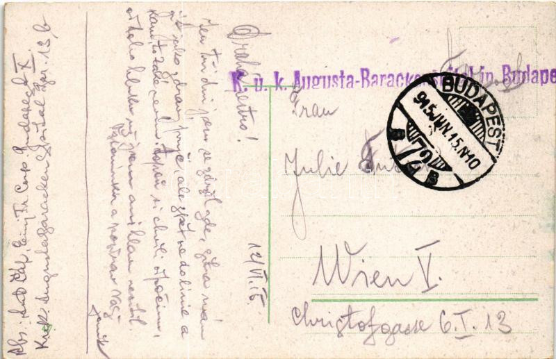 1915 Budapest I. Királyi vár + 'K.u.K. Augusta-Barackenspital in Budapest' - Image 2