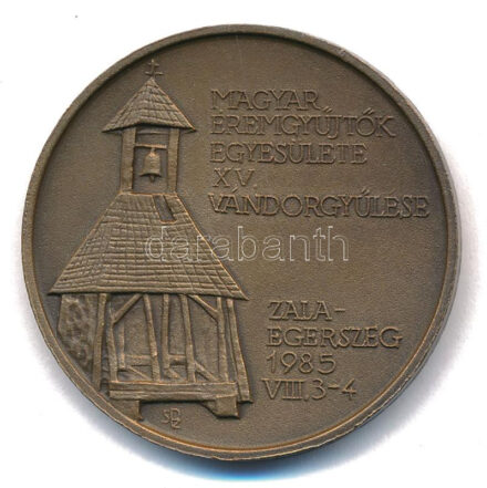 Szabolcs Péter (1942-) 1985. 'MÉE XV. Vándorgyűlése - Zalaegerszeg / Deák Ferenc - A haza bölcse' Br emlékérem T:AU Adamo ZE3