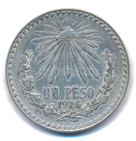Mexikó 1926M 1P Ag T:VF Mexico 1926M 1 Peso Ag C:VF Krause KM#455