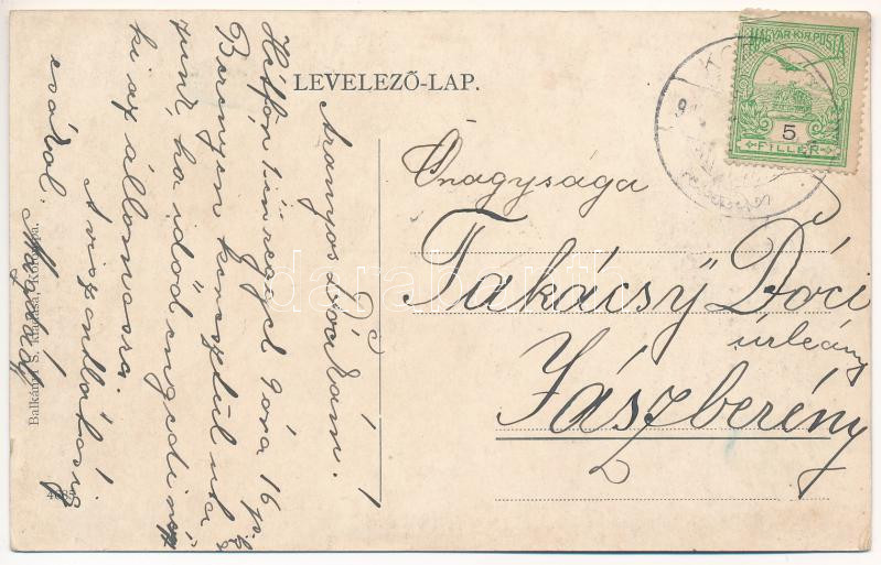 Korompa, Krompach, Krompachy (Szepes); Vasgyár. Balkányi S. kiadása / iron works, factory (ázott sarok / wet corner) - Image 2