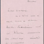 1911 Szép Ernő (1884-1953) költő, regényíró, újságíró levele Wollner Ágneshez