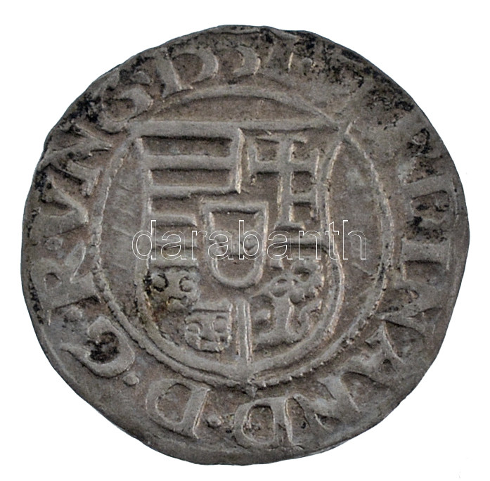 1551K-B Denár Ag 'I. Ferdinánd' (0,71g) T:AU,XF patina Hungary 1551K-B Denar Ag 'Ferdinand I' (0,71g) C:AU,XF patina Huszár: 935., Unger II.: 745.a