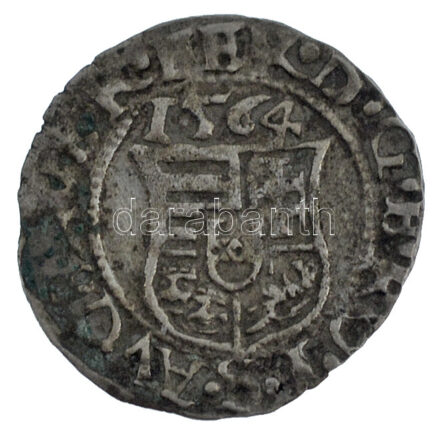 1564K-B Denár Ag 'I. Ferdinánd' (0,57g) T:XF patina Hungary 1564K-B Denar Ag 'Ferdinand I' (0,57g) C:XF patina Huszár: 936., Unger II.: 748.a