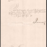 1879 Pauler Tivadar (1816-1886) igazságügy-miniszter által aláírt okirat