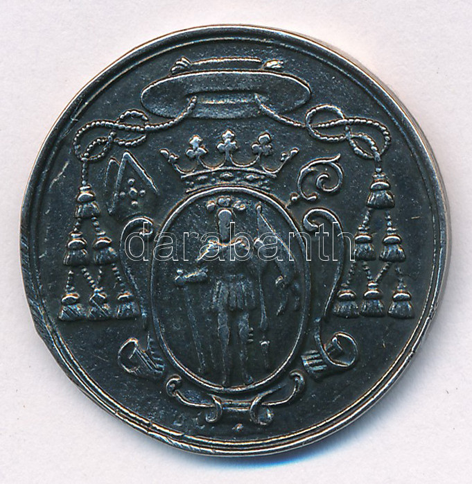 1878. 'A Bakonybéli Templom Consecrál - A pannonhalmi főapát által - 1878 szept hó 22-én' ezüstözött fém felszentelési emlékérem (26mm) T:AU - Image 2