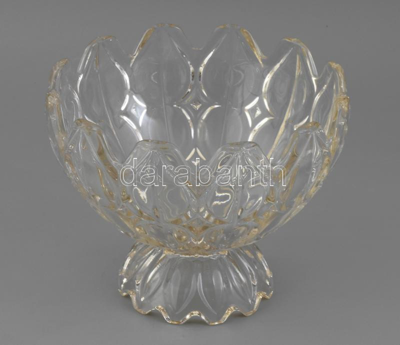 Gyümölcsös tál. Formába préselt, hibátlan d: 22 cm, m: 17 cm