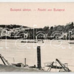 1906 Budapest, Citadella, királyi vár, építkezés. 3-részes kinyitható panorámalap / 3-tiled folding panoramacard (r)