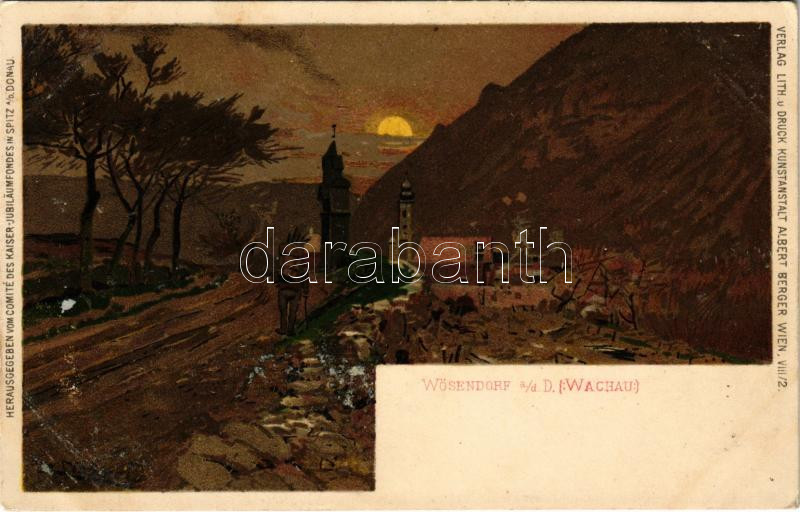 Wösendorf an d. Donau (Wachau). Kunstanstalt Albert Berger litho