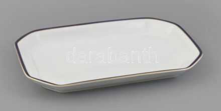 Dürocor porcelán tál. Matricás, jelzett, kopással 35x23 cm